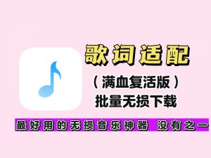 【歌词适配】复活版！内置全网无损曲库，支持批量下载！