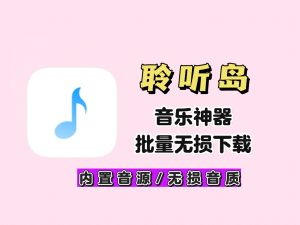 聆听岛，专业音乐神器！内置海量曲库音源，支持无损音乐在线播放与高速下载